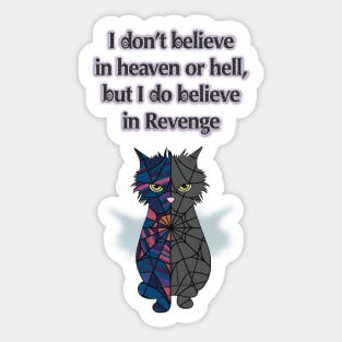 Wednesday Addams - Cat Revenge Sticker